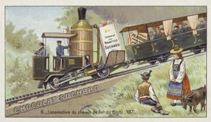 Locomotive of the Rigi Mountain Railway, Switzerland, 1871 by European School
